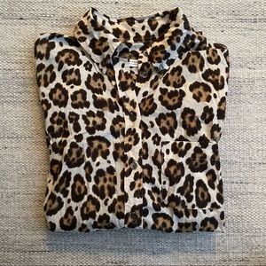 Equipment Leopard Button Down Shirt